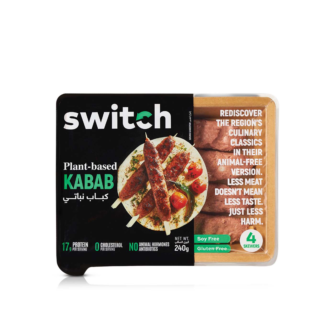 Switch Frozen Plant-Based Kababs 4S 240G