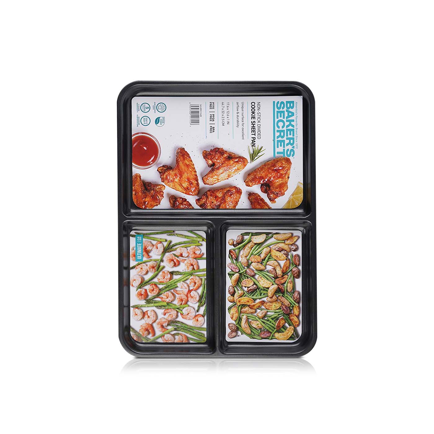 Baker's Secret Non-Stick Divided Cookie Sheet