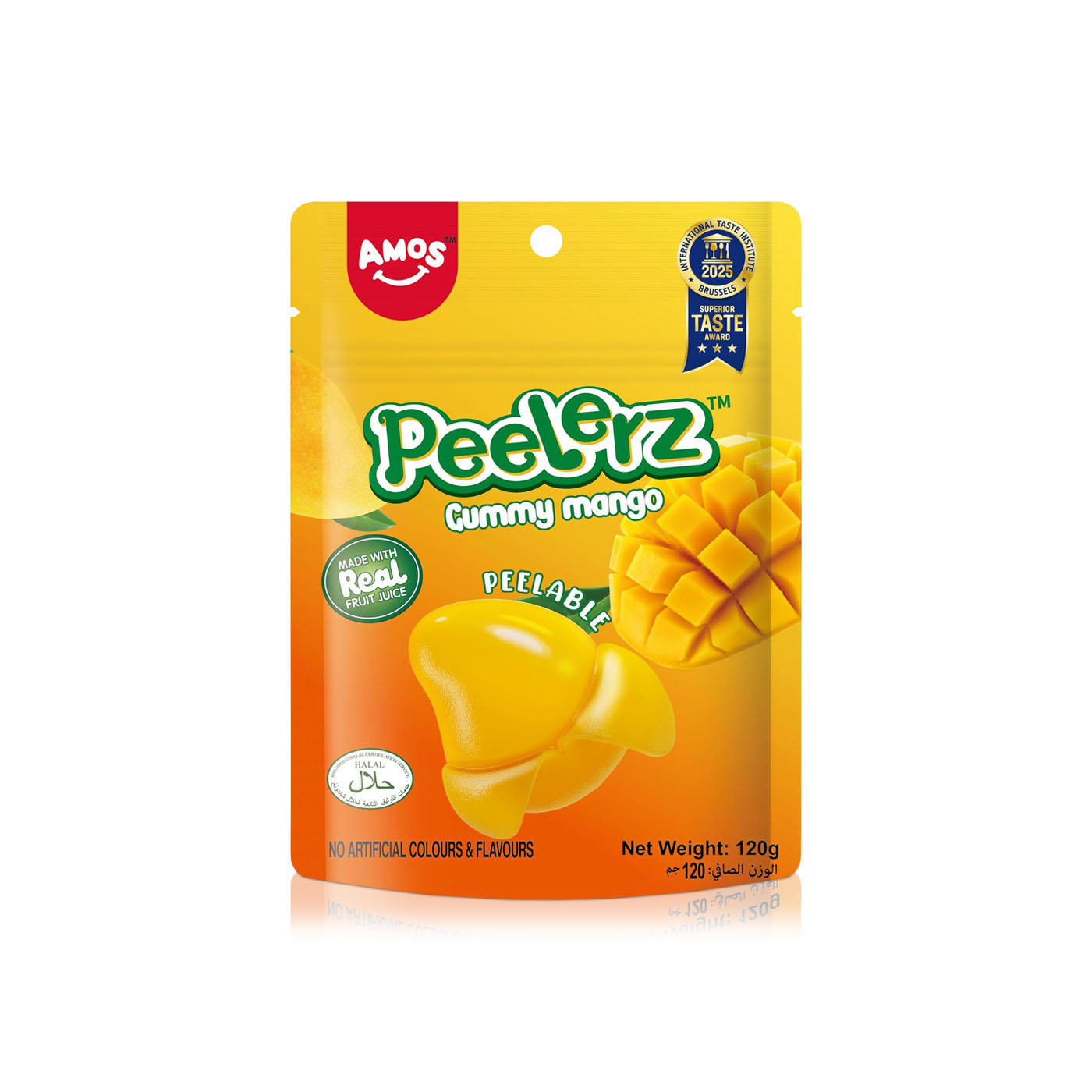 Amos Peeelers Gummy Mango Confectionery 120g