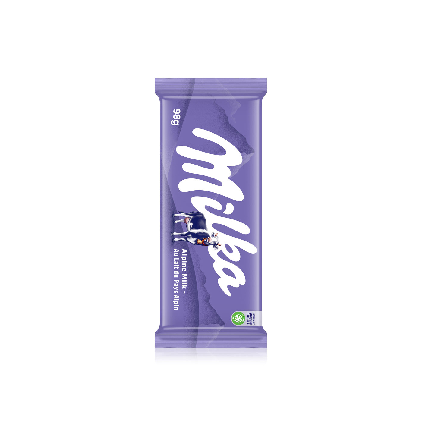 Milka Alpine Milk Chocolate Slab 98g