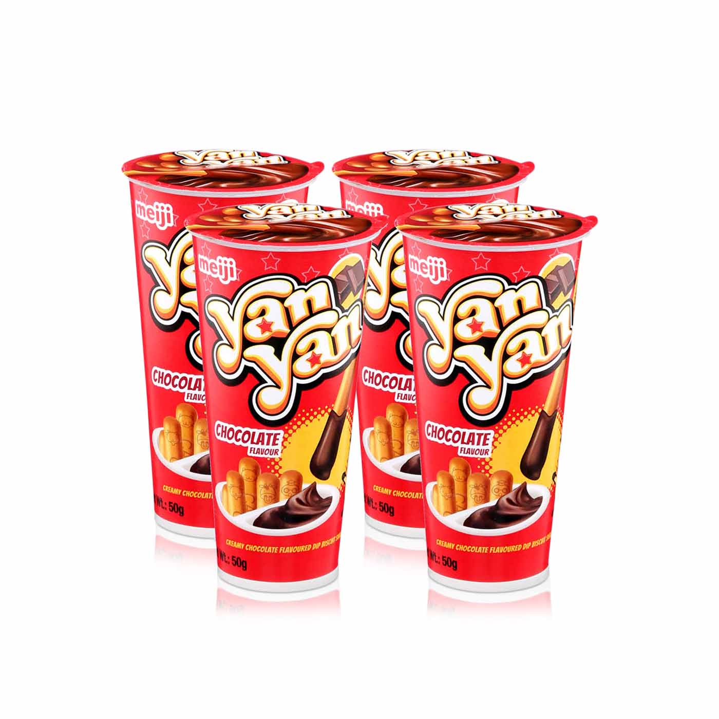 Meiji Yan Yan Choco Dip Stick Biscuits 50g x 4