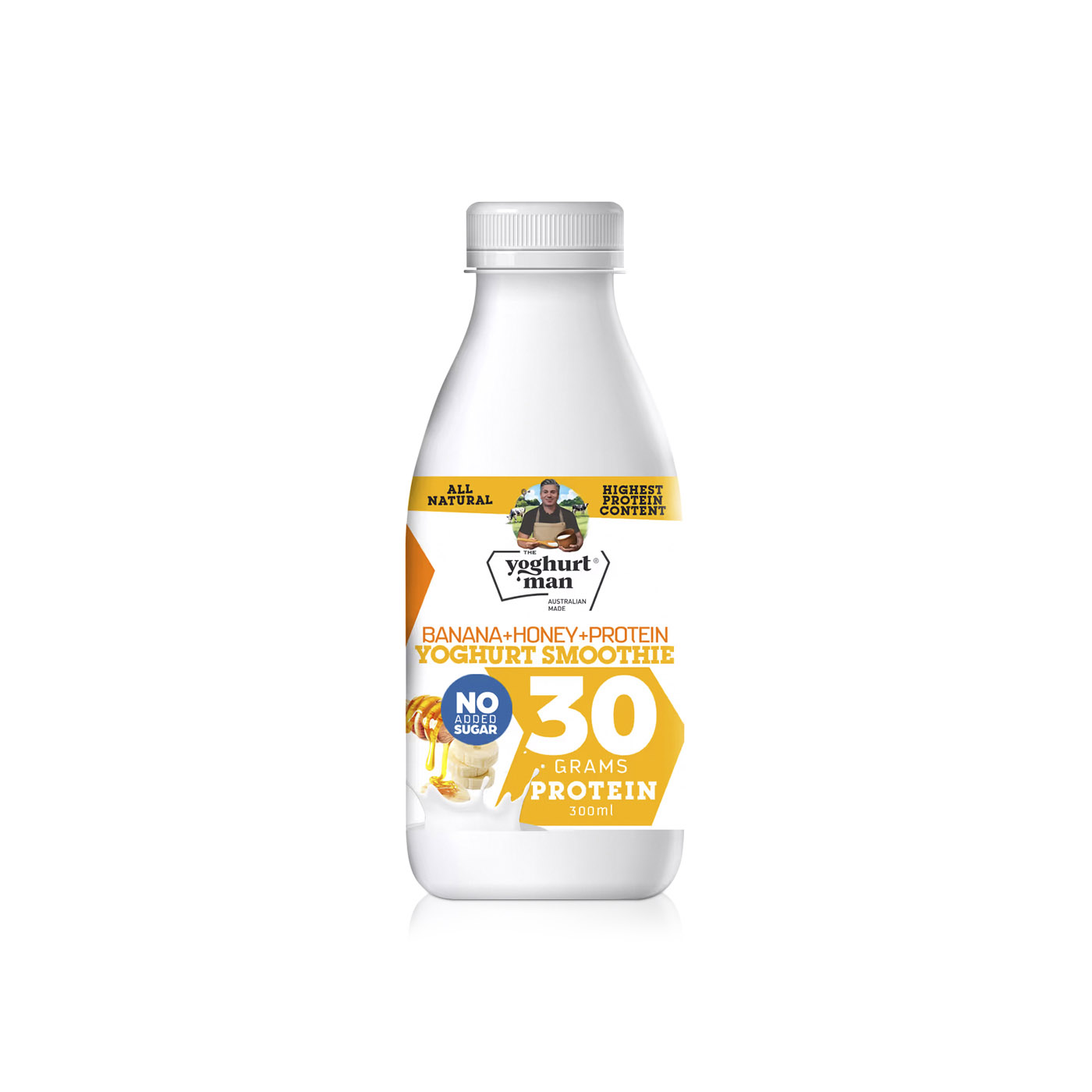 The Yoghurt Man Banana Honey Protein Smoothie 300ml