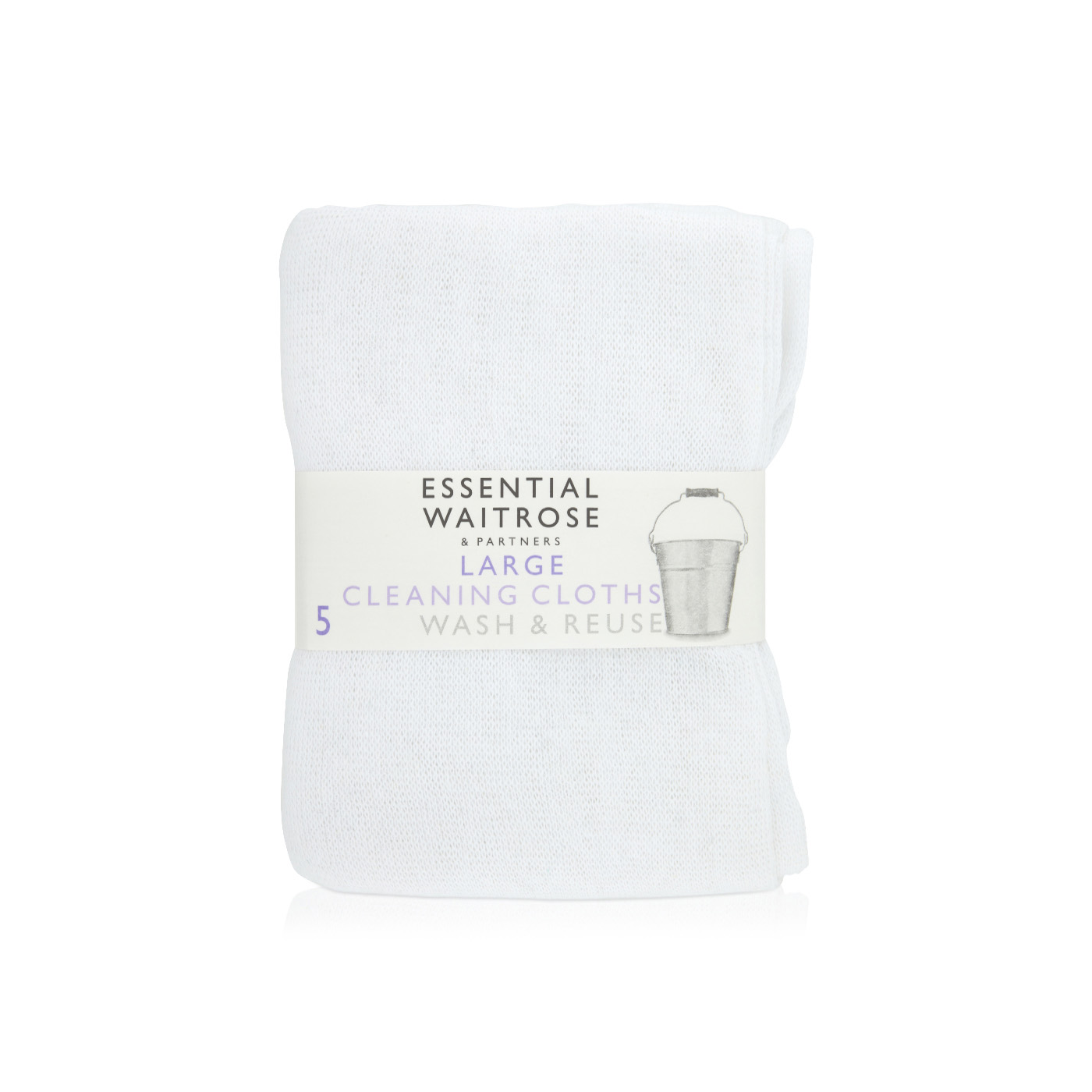 Waitrose Essential Large Cleaning Cloths x 5