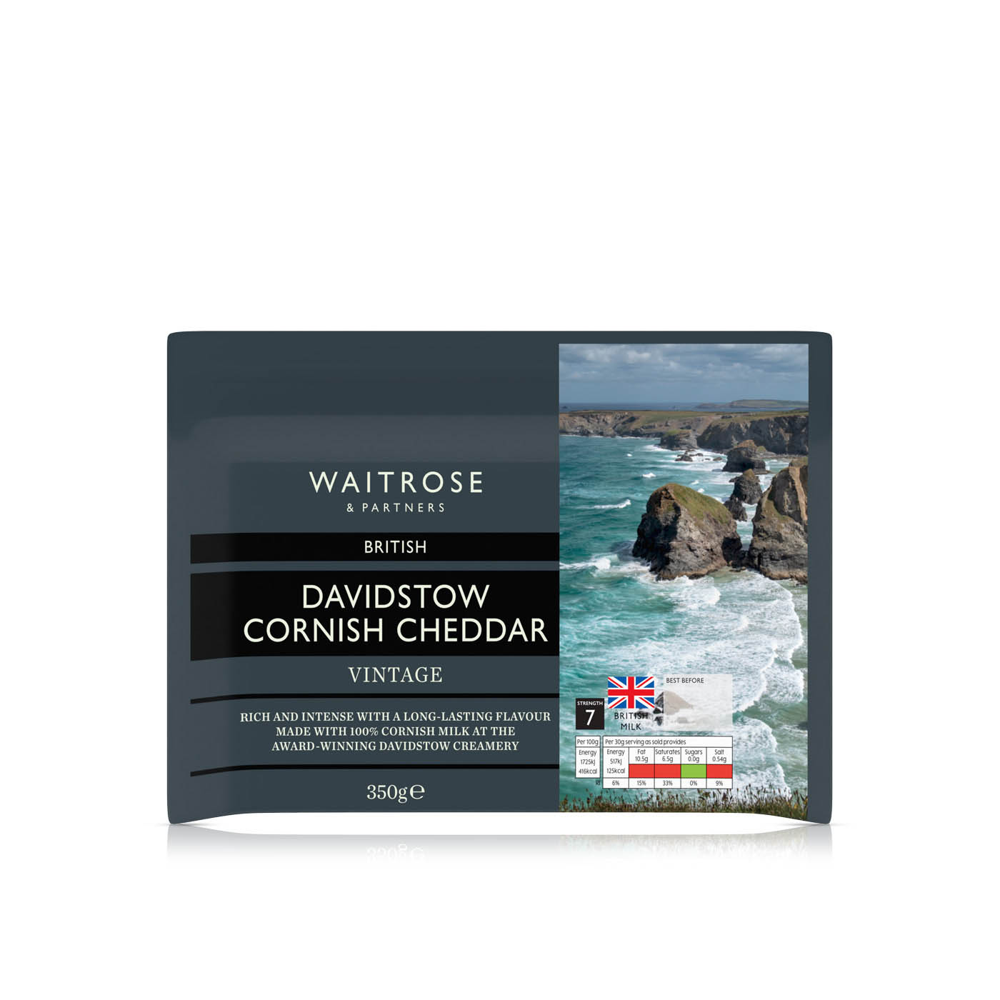 Waitrose Cornish Vintage Cheddar Cheese 350g