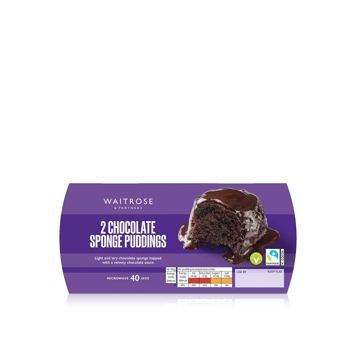 Waitrose  Chocolate Sponge Puddings 105g x 2