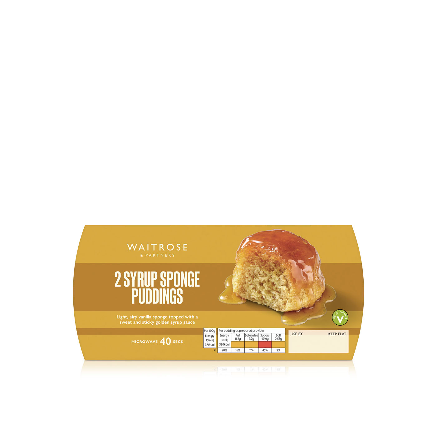 Waitrose Syrup Sponge Puddings 105g x 2