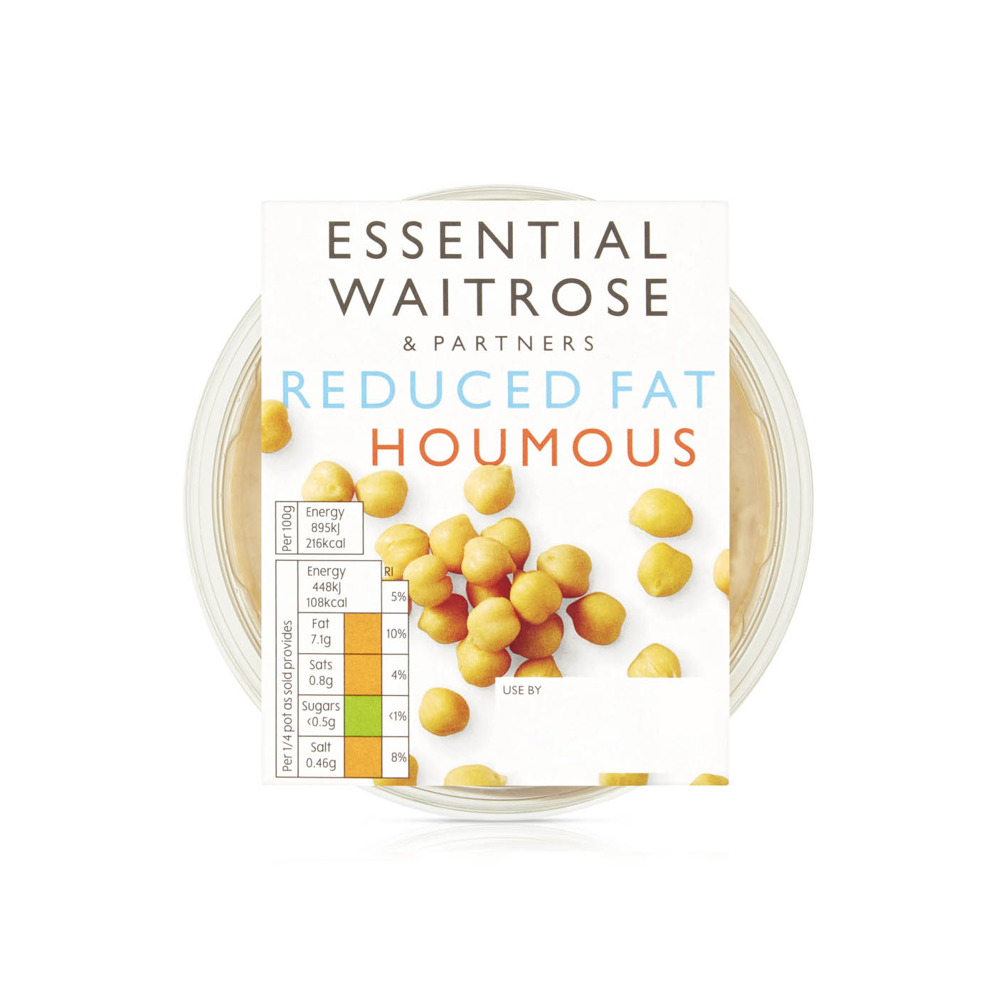 Waitrose Essential Reduced Fat Houmous 200g