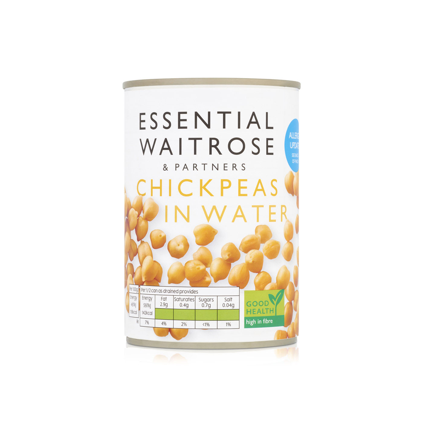 Waitrose Essential Chickpeas In Water 400G