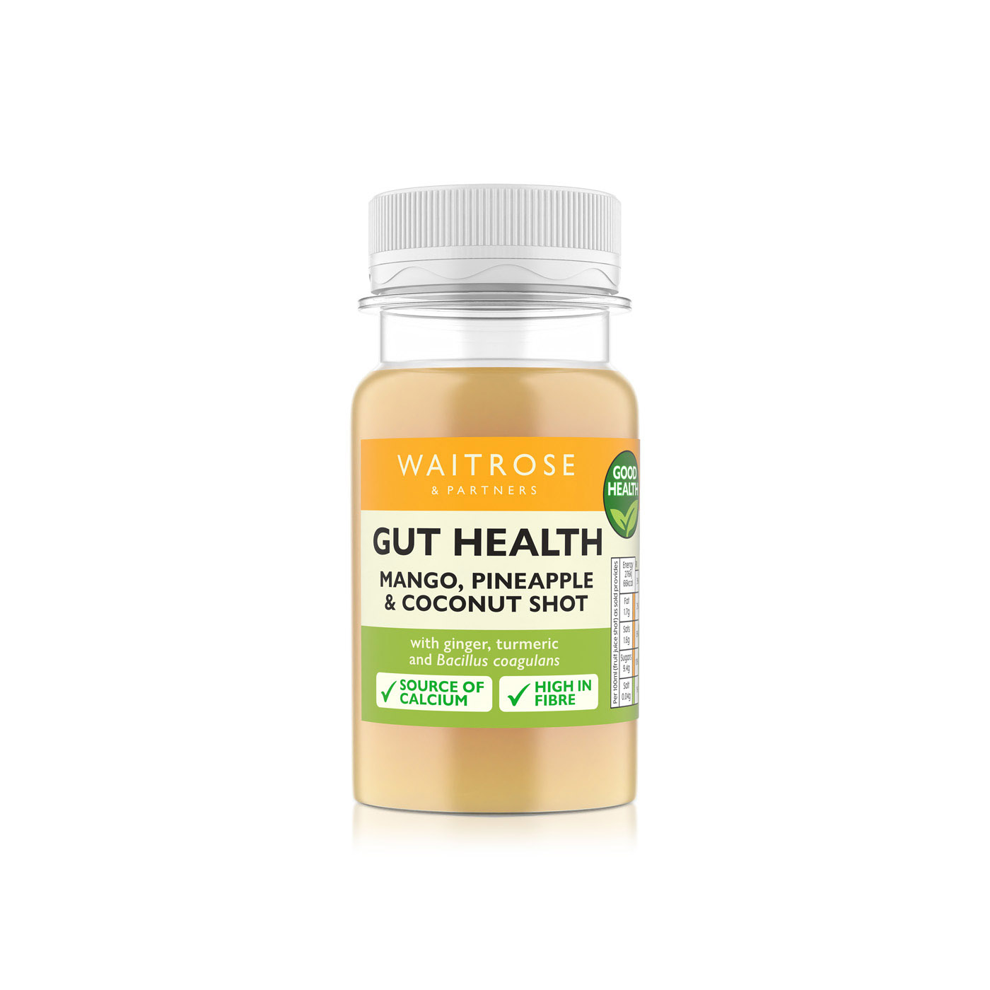Waitrose Gut Health Mango Pineapple and Coconut Shot 100ml