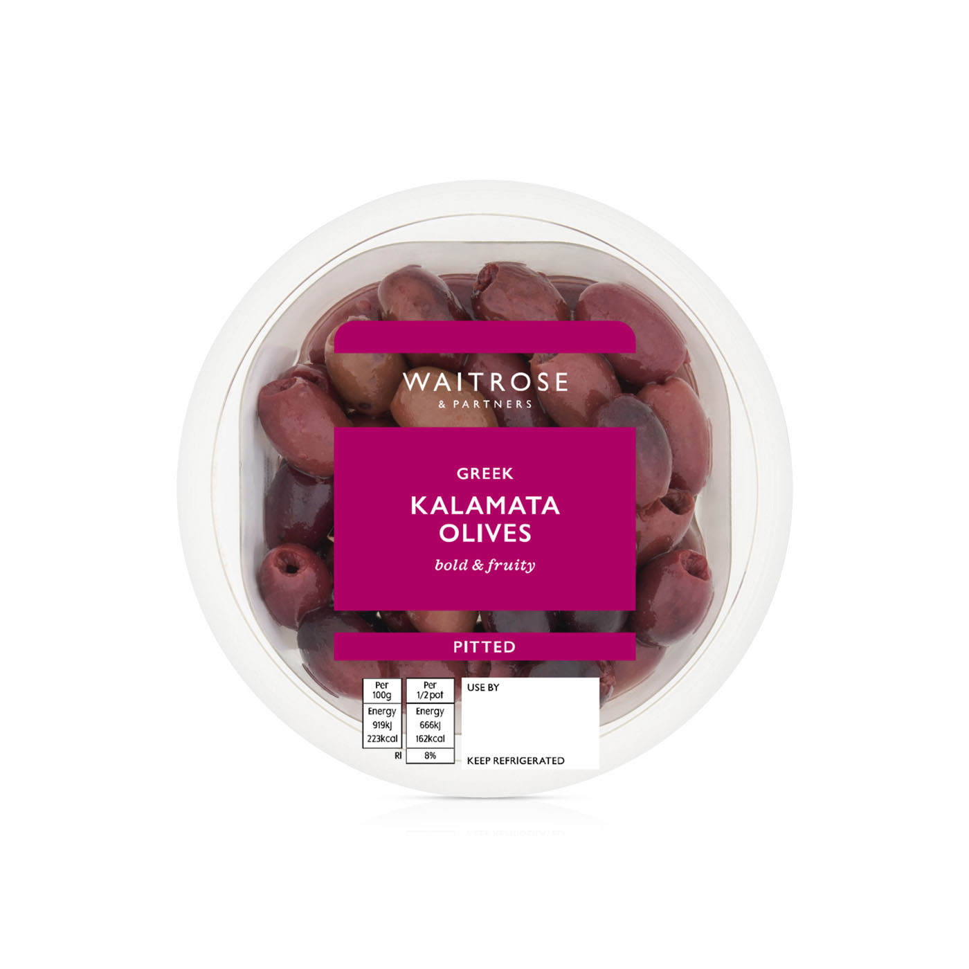 Waitrose Pitted Greek Kalamata Olives 145g