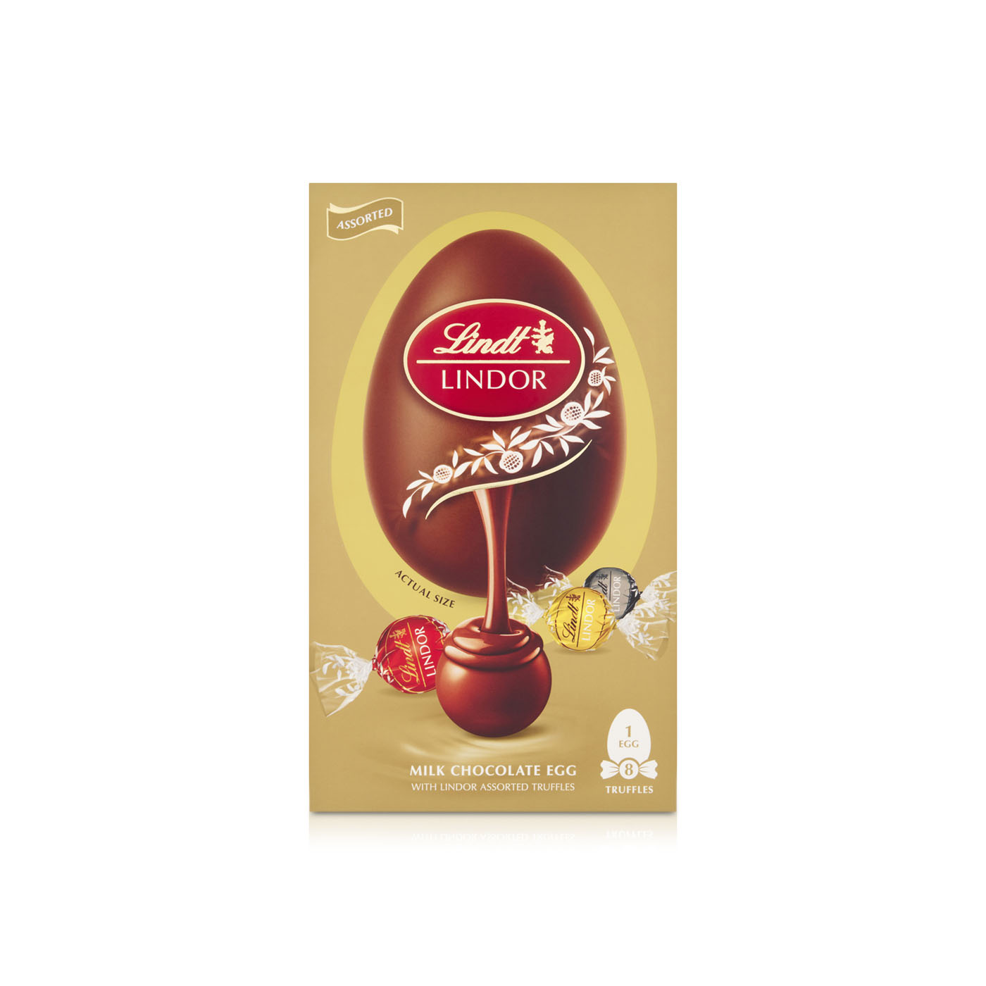 Lindt Lindor Milk Chocolate Egg with Assorted Truffles 260g