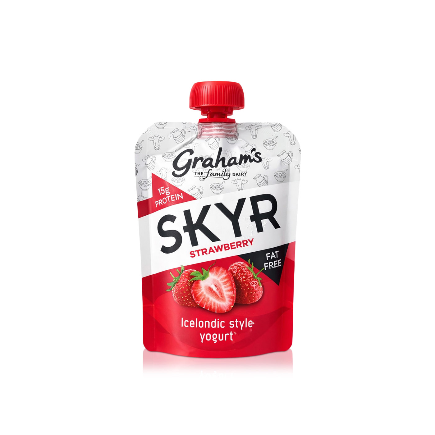 Grahams Strawberry Skyr Pouch 150g