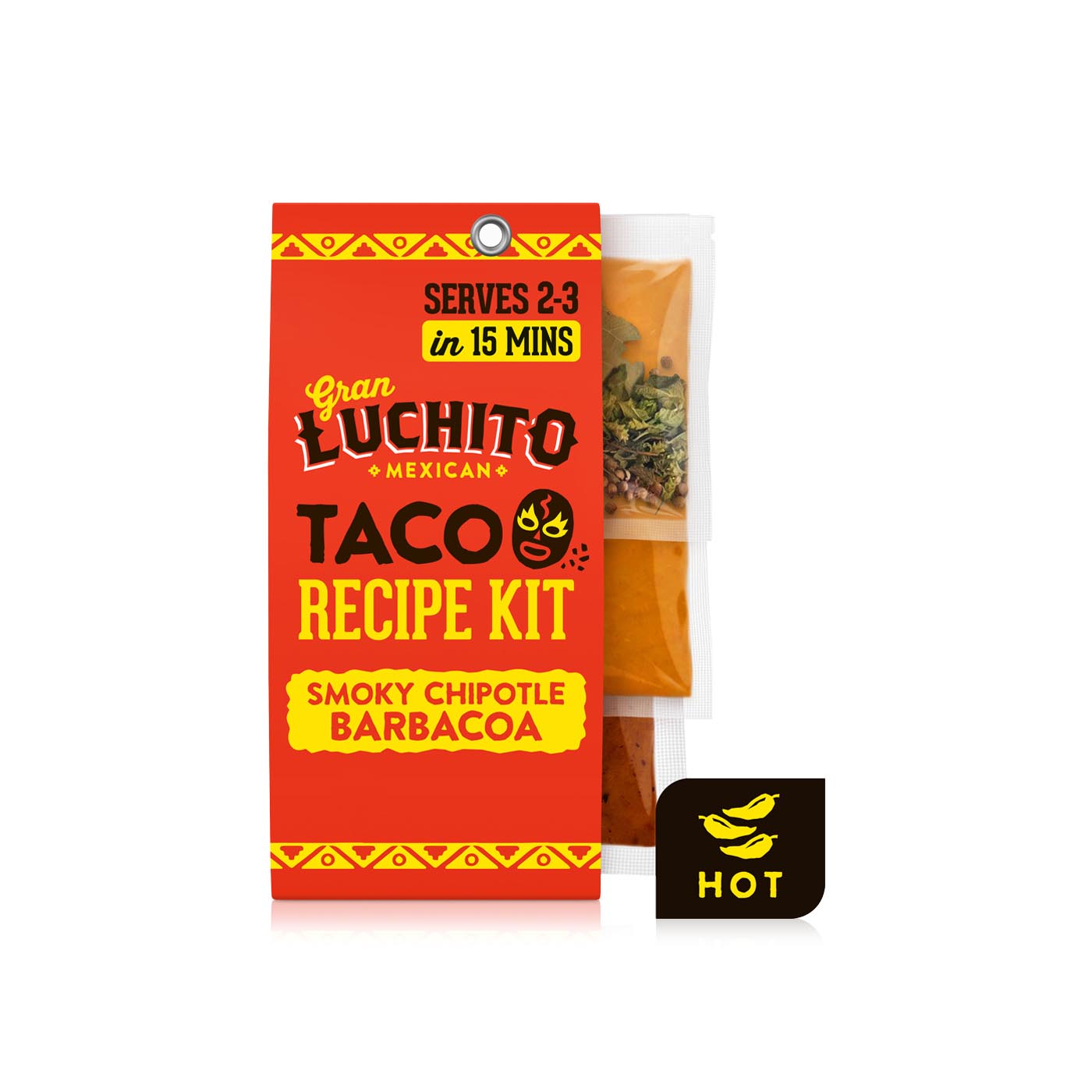 Gran Luchito Mexican Smoky Chipotle Barbacoa Taco Recipe Kit 300g