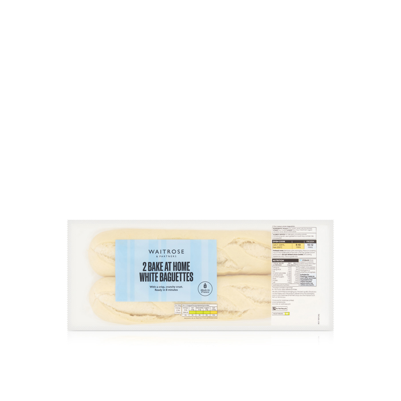 Waitrose White Baguette 280g
