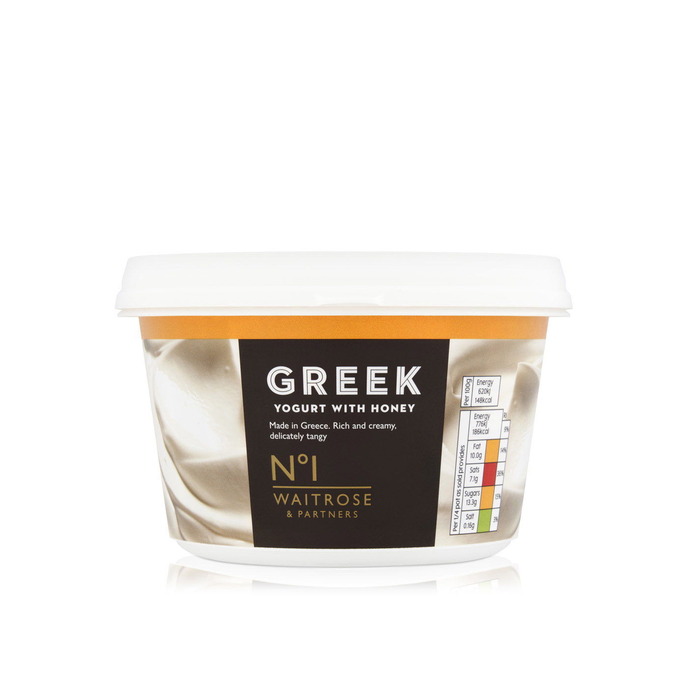 Waitrose No1 Honey Strained Greek Yogurt 500g