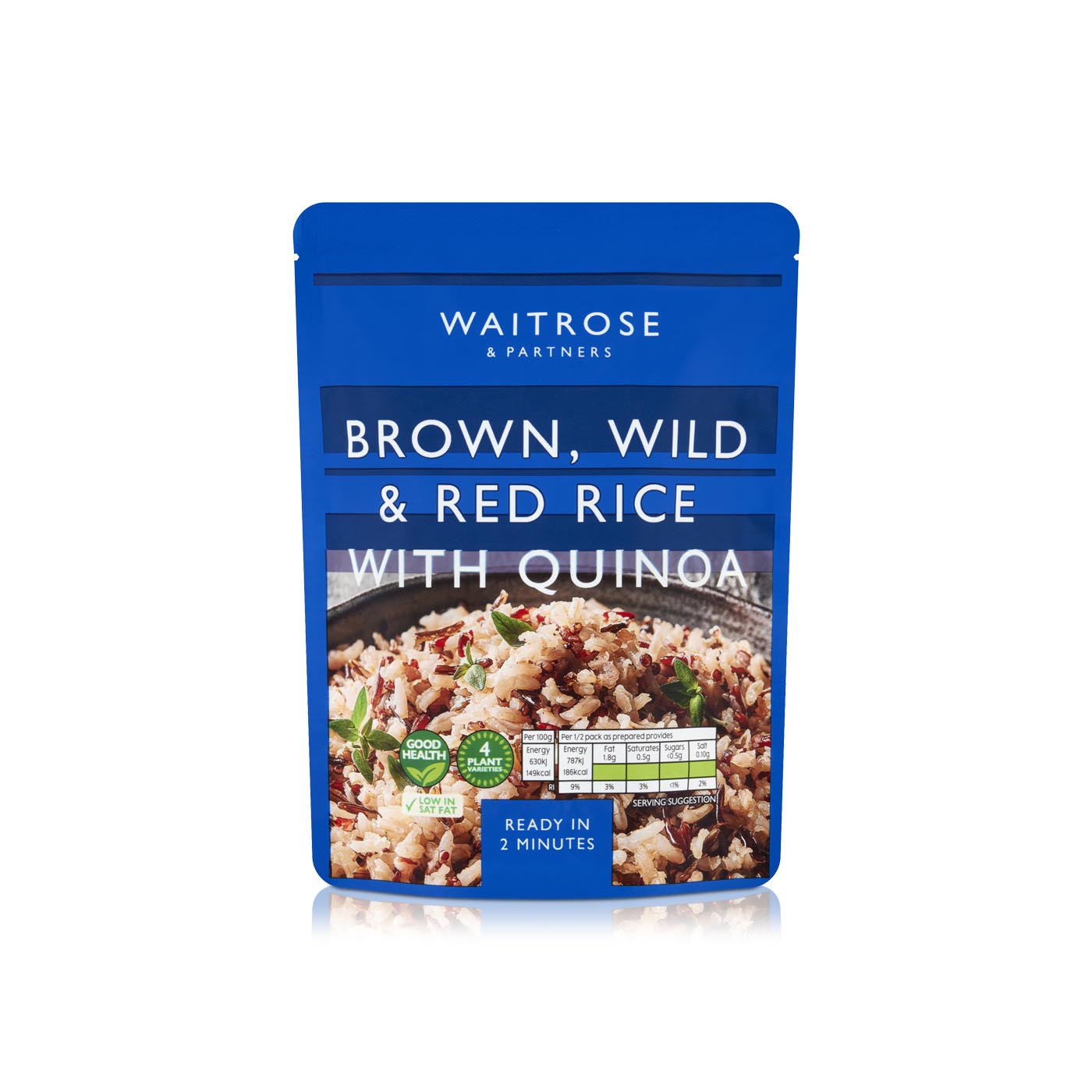 Waitrose Brown, Wild & Red Rice with Quinoa 250g