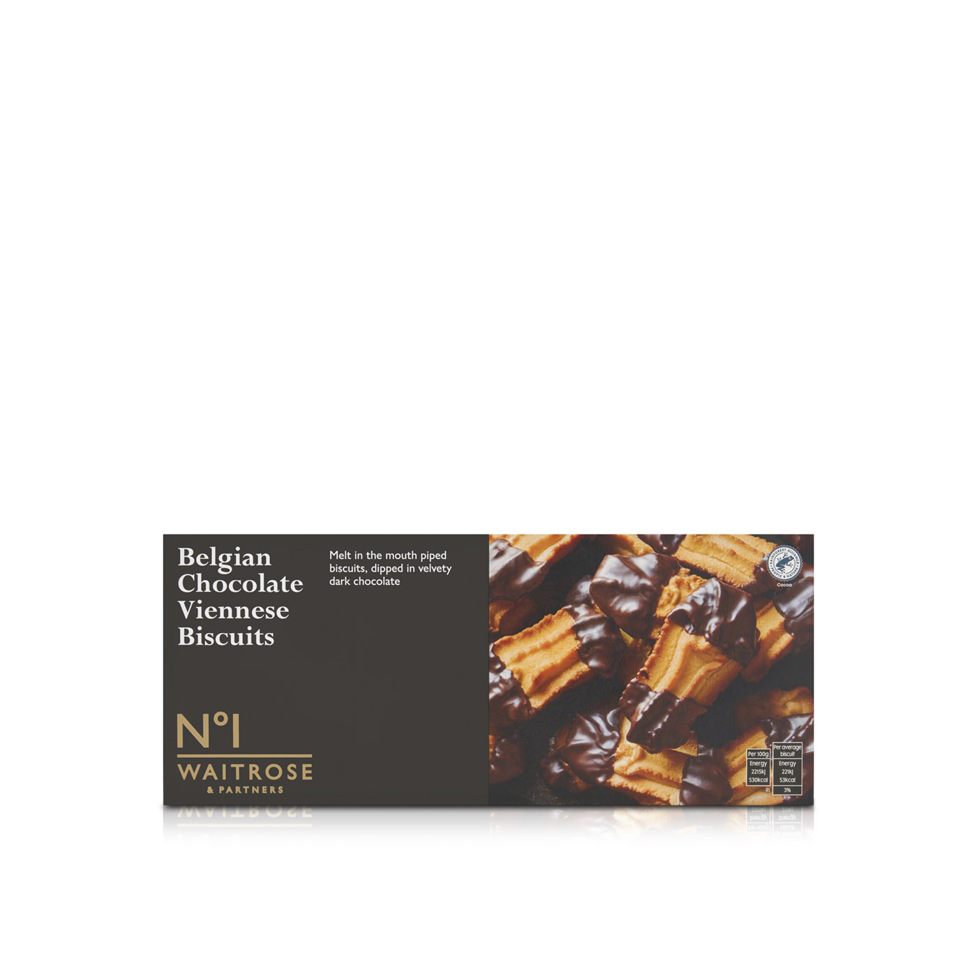 Waitrose Belgian Chocolate Viennese Biscuits 150g