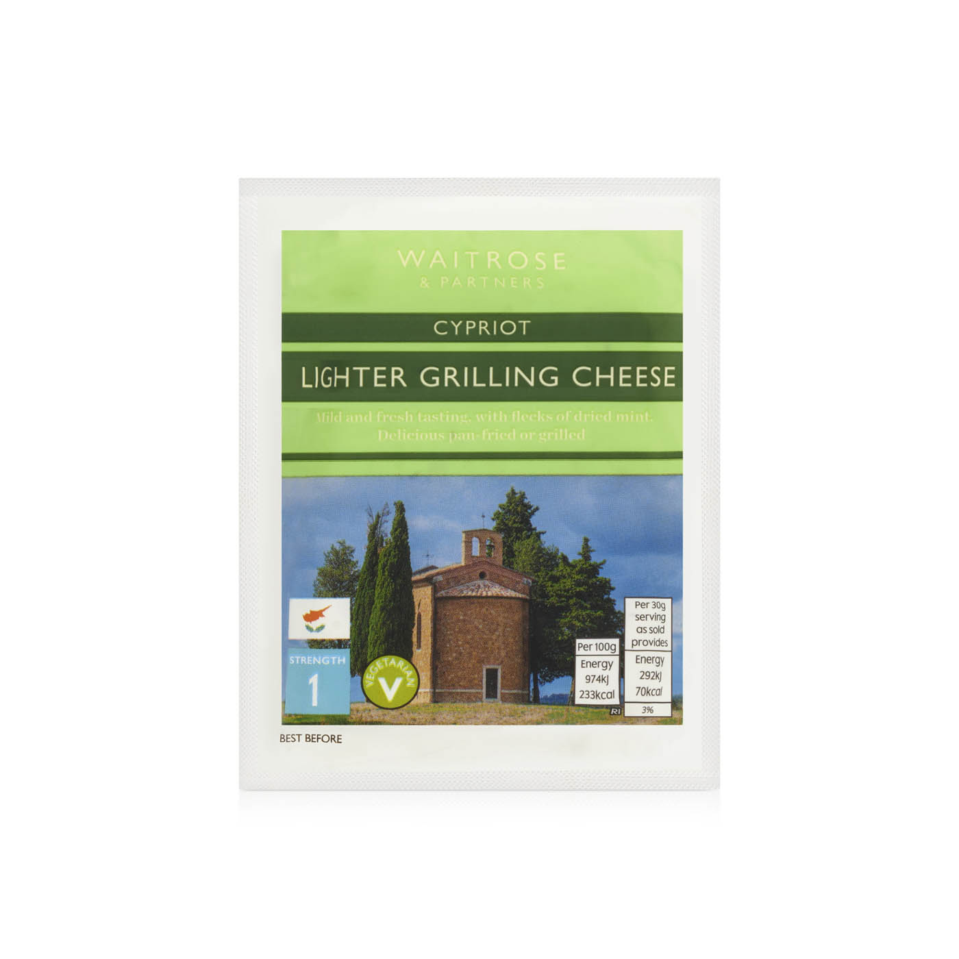 Waitrose Essential Cypriot Halloumi Cheese 30% Reduced Fat 250g