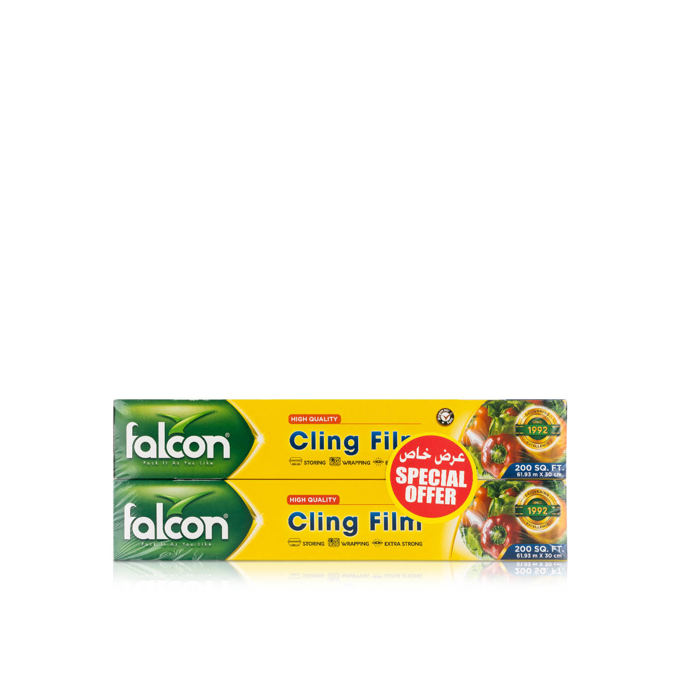 Falcon Cling Film 200sq.ft x 2