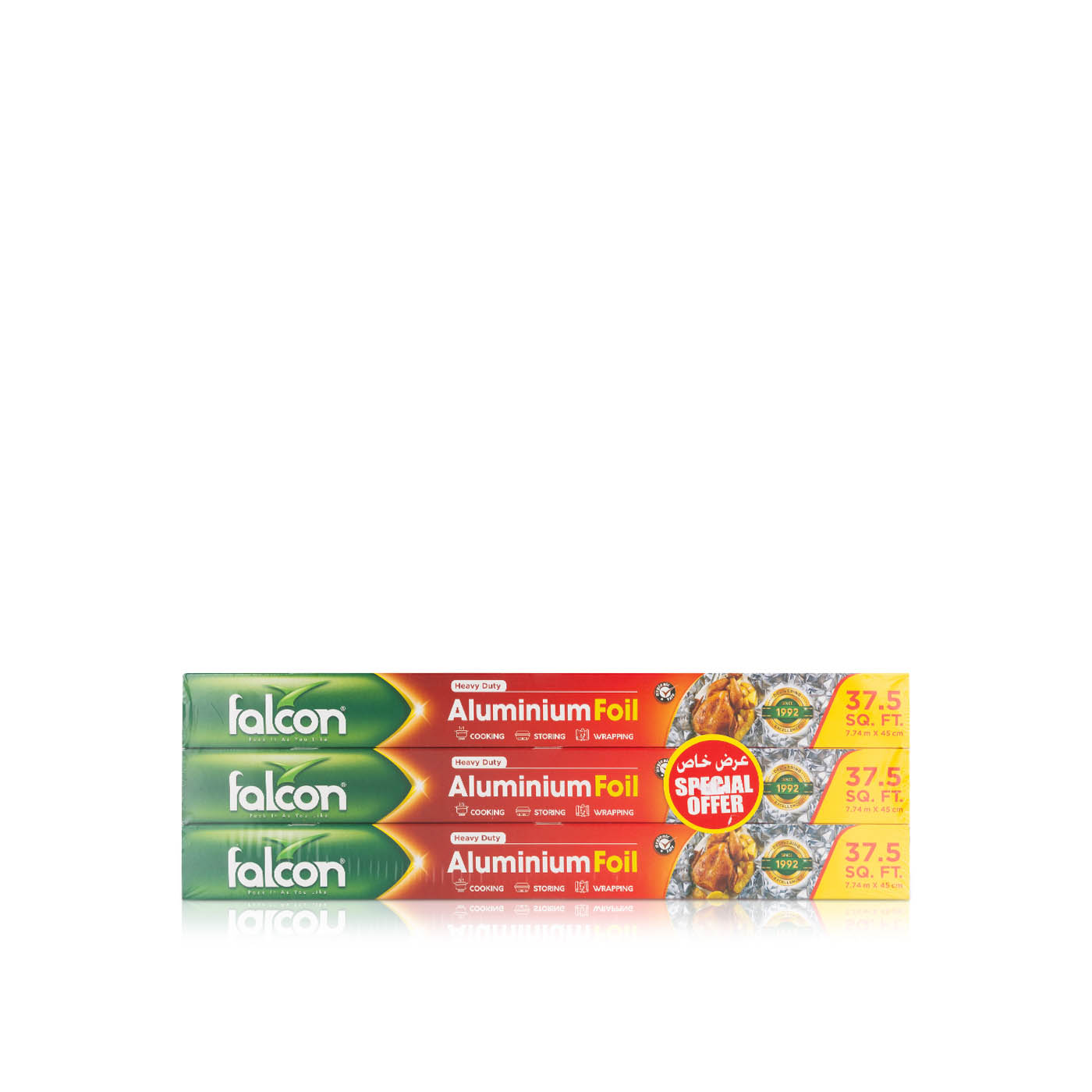 Falcon Aluminium Foil 37.5sq.ft x 3