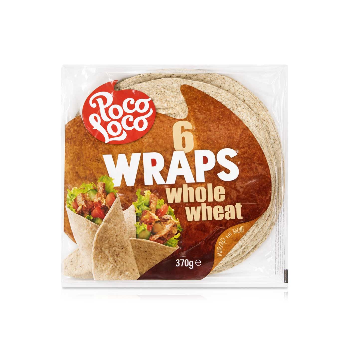Poco Loco Wholewheat Wraps 25cm x6