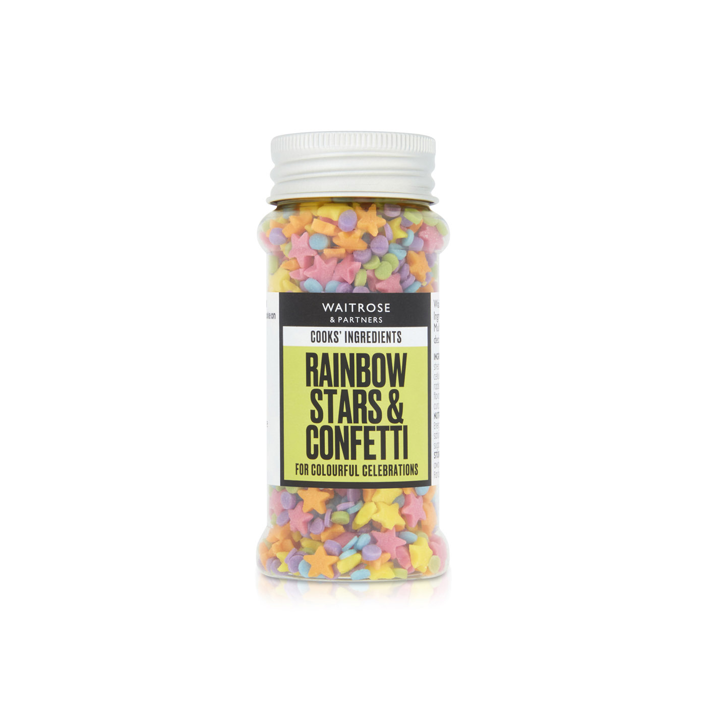 Waitrose Cook's Ingredients Rainbow Stars & Confetti 65g