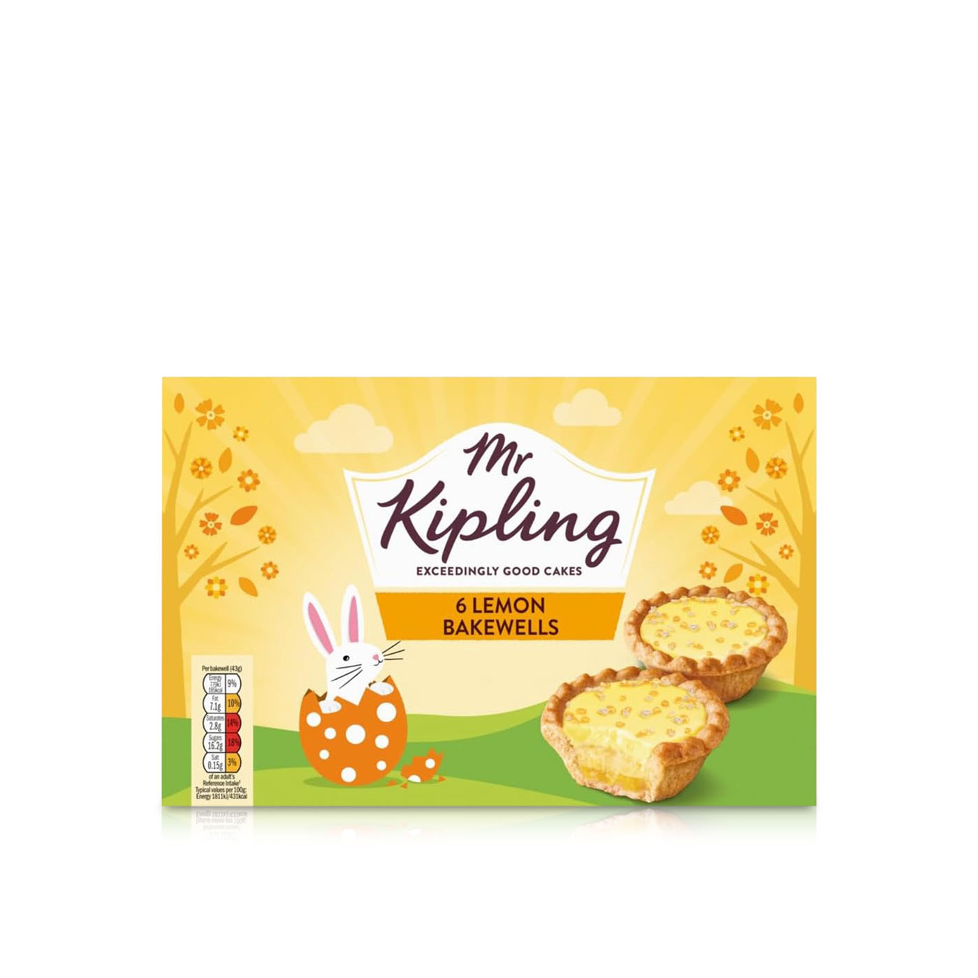 Mr Kipling Lemon Bakewells x6