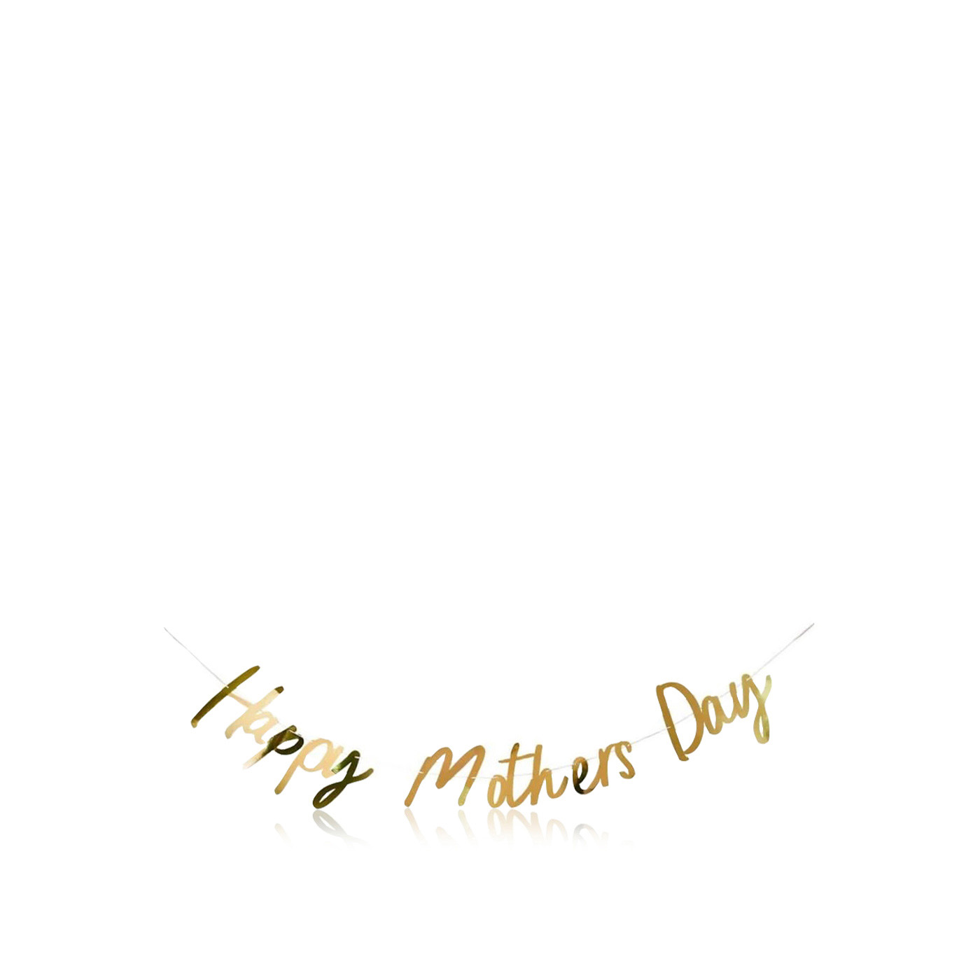 Hootyballoo Banner Happy Mothers Day Gold 2m