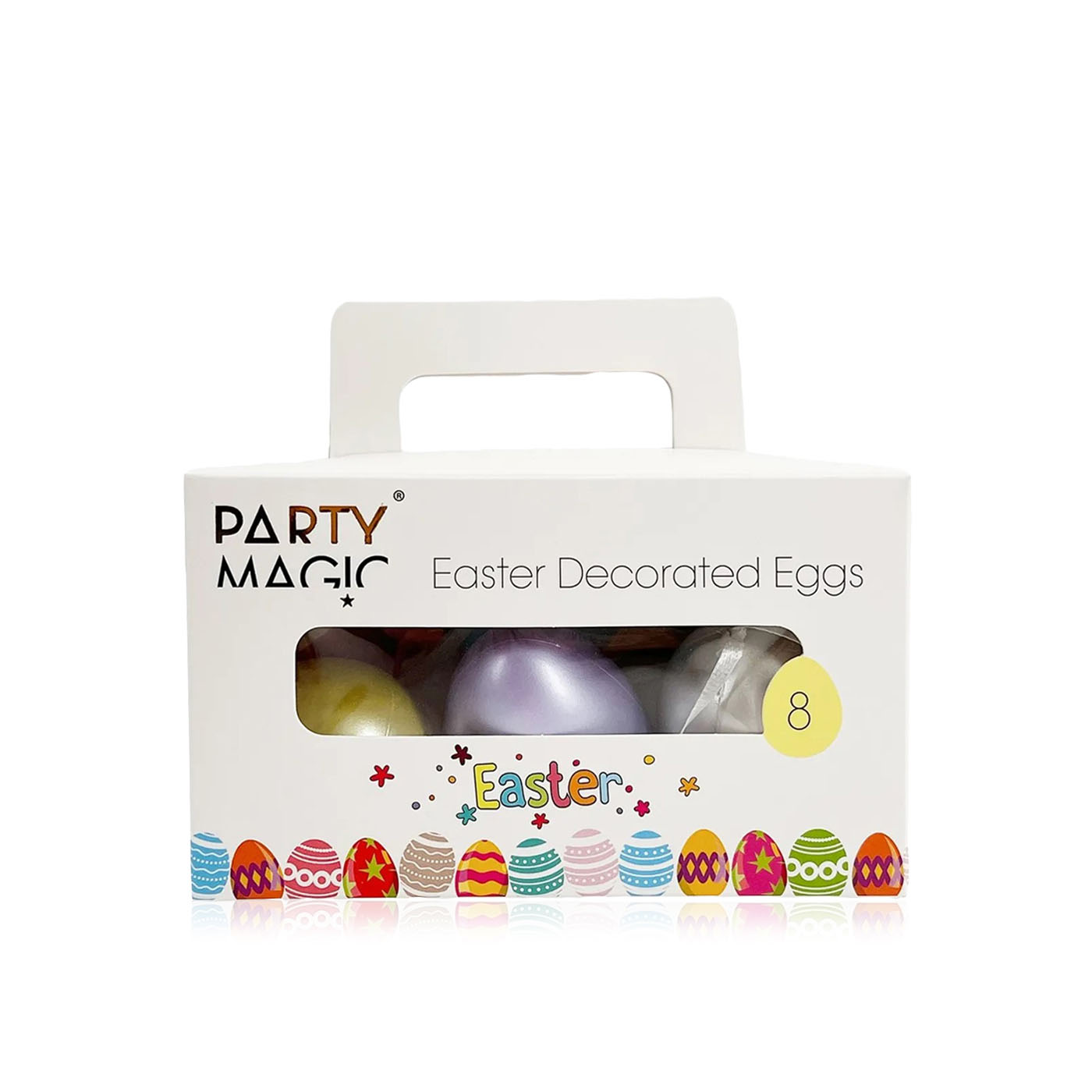 Party Magic Easter Decor Egg 6cm Assorted x8