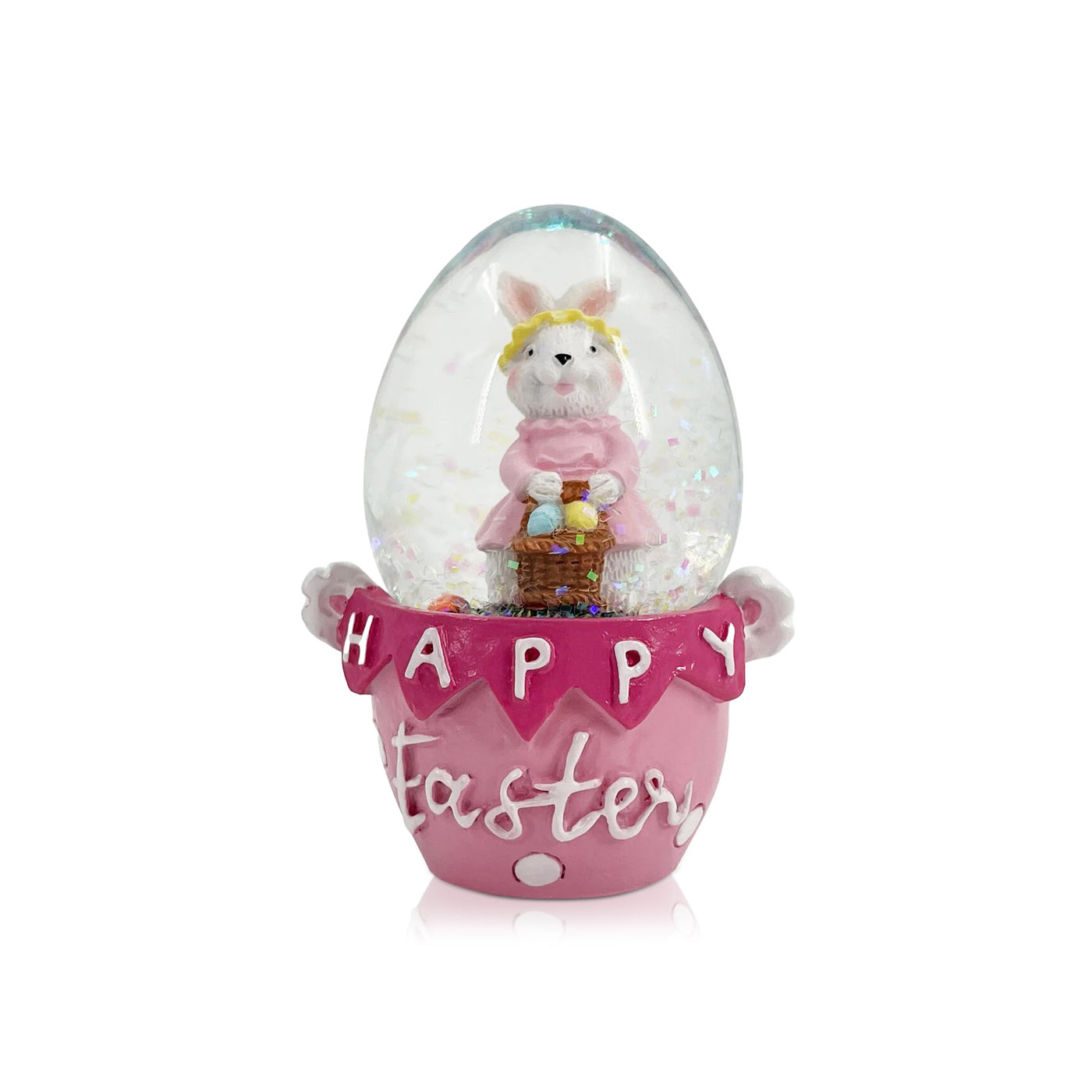 Party Magic Bunny Water Globe Pink