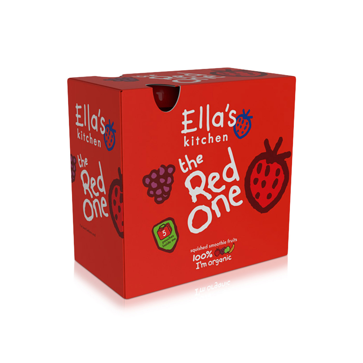 Ella's Kitchen Organic the Red One Fruit Smoothie 6+ Months 5x90g