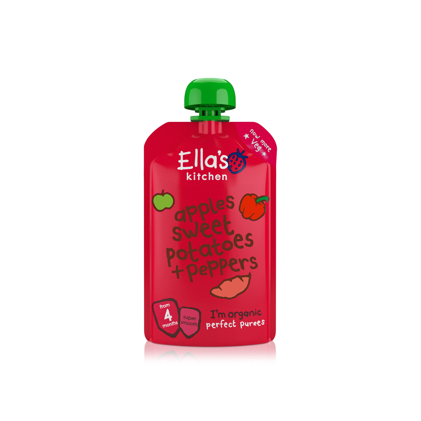 Ella's Kitchen Organic Red Pepper & Sweet Potato 4+ Months 120g