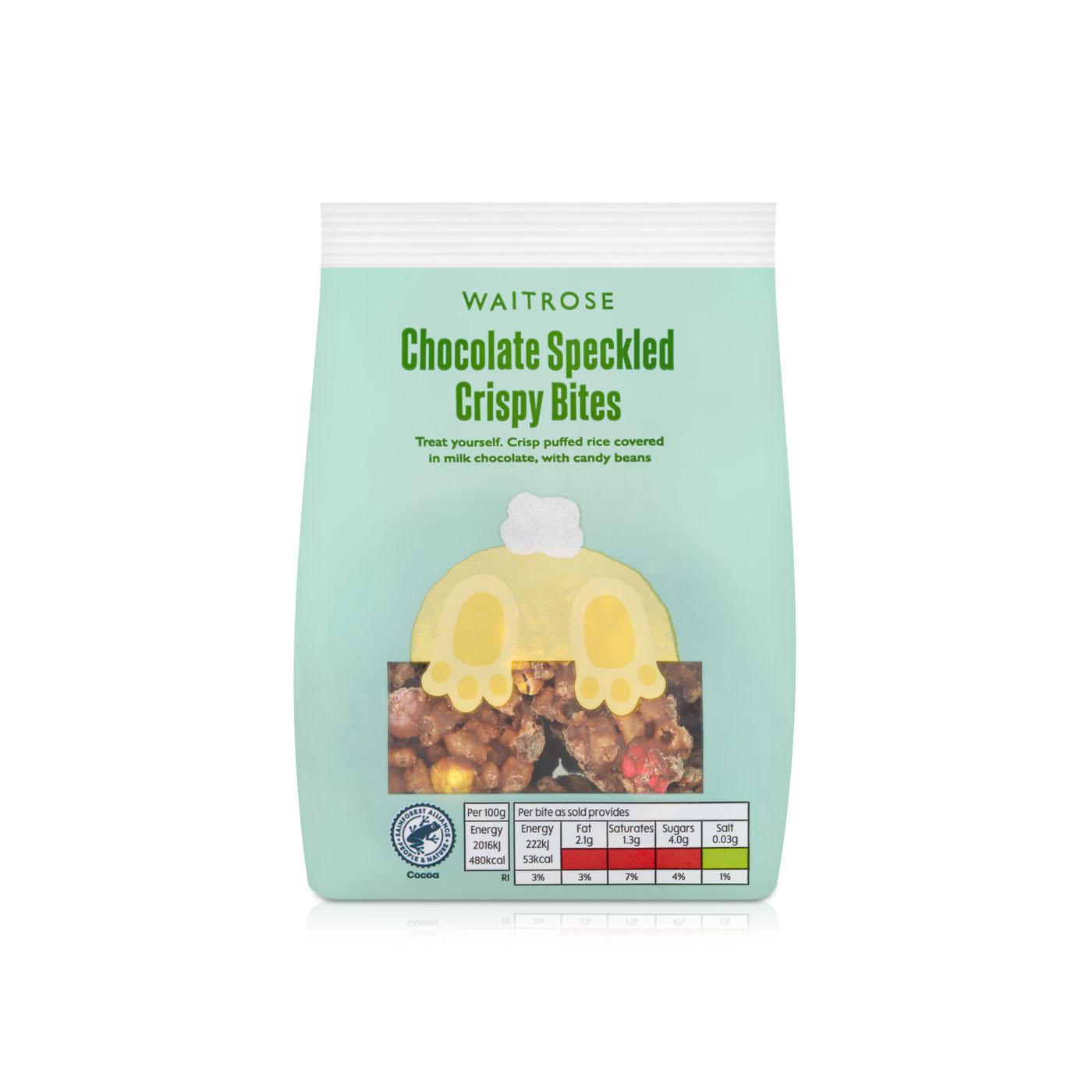 Waitrose Chocolate Speckled Crispy Bites 110g