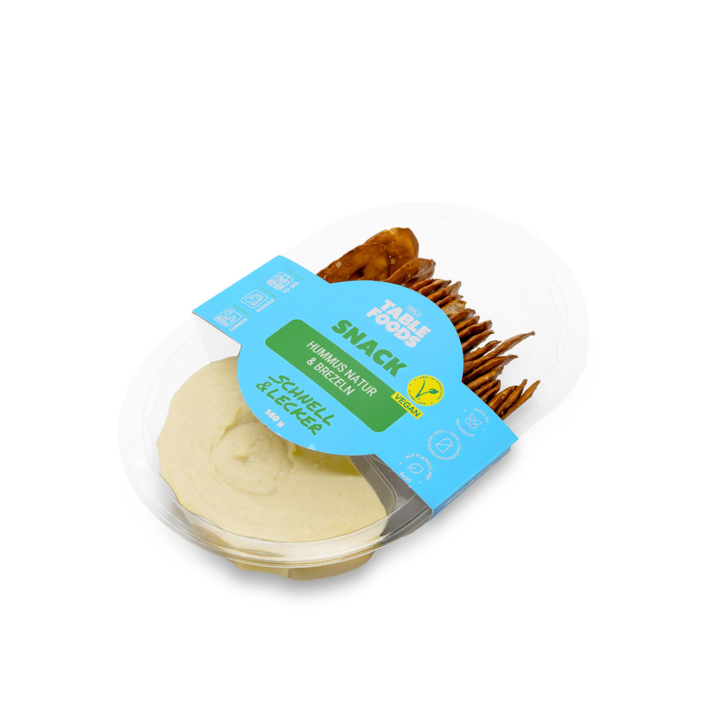 Table Foods Pretzels and Classic Hummus 140g
