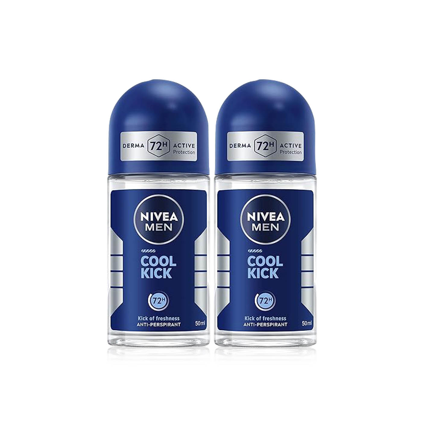 Nivea Deodorant Roll On Cool Kick 50ml x2 Ecobox
