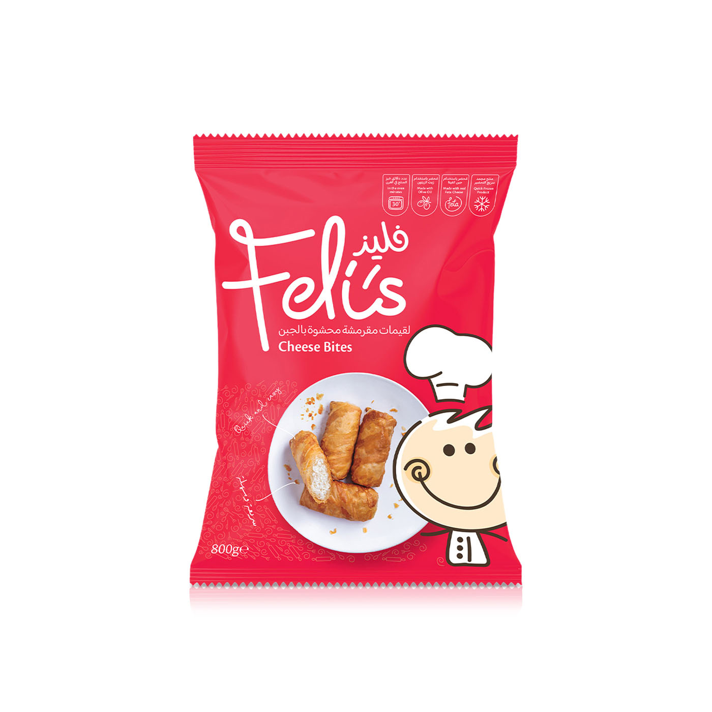 Feli's Kitchen Frozen Cheese Bites 800G