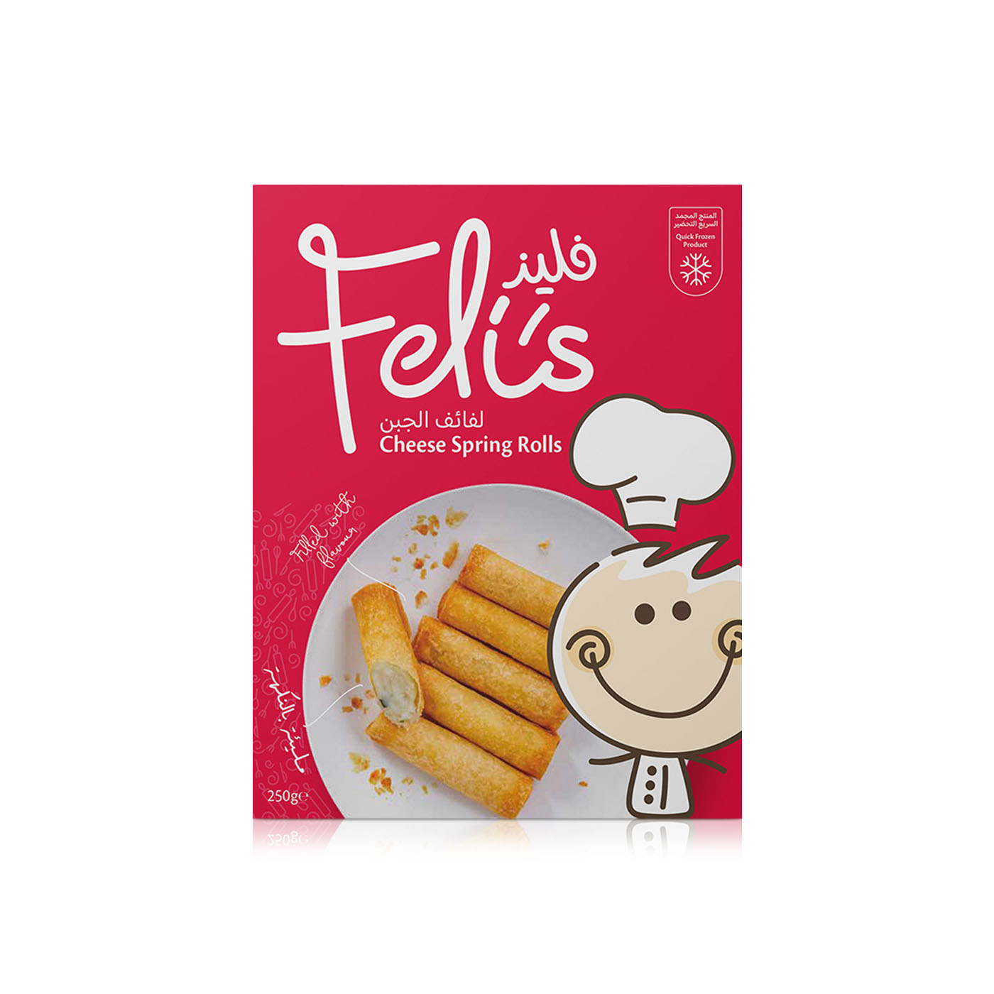 Feli's Kitchen Frozen Cheese Spring Rolls 250G