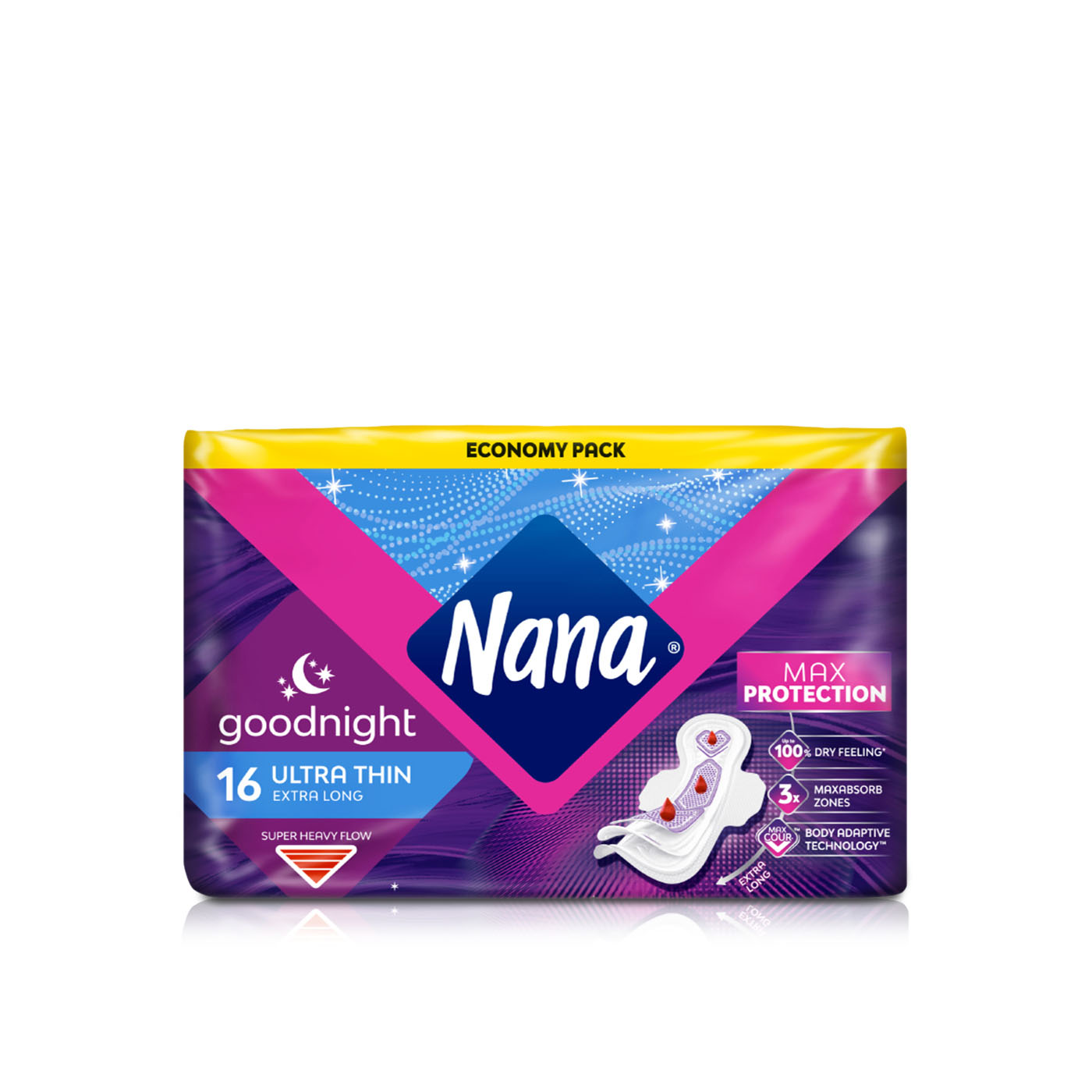 Nana Ula Thin Sanitary Pads Night Wings 16pack
