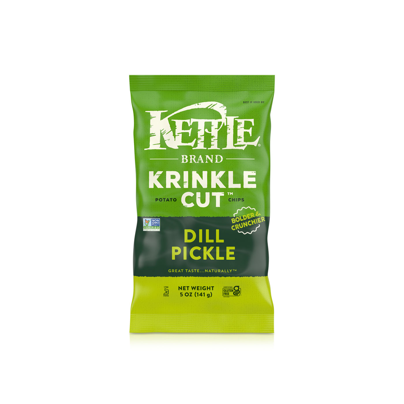 Kettle Potato Krinkle Dill Chips 141g