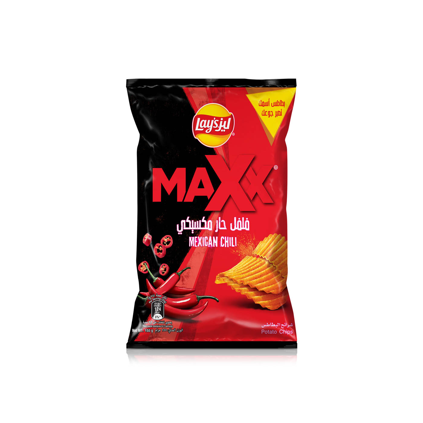Lay's Maxx Mexican Chili Potato Chips 155g