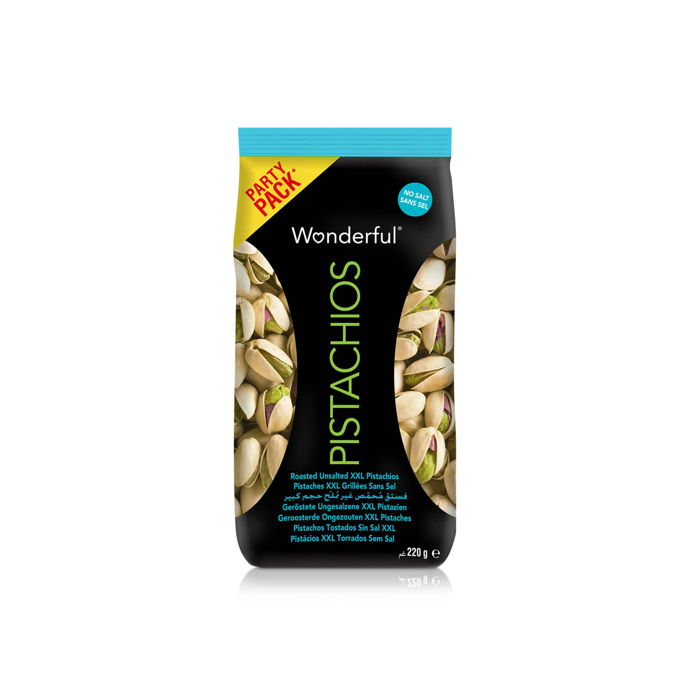 Wonderful Pistachios Unsalted Xxl 220g