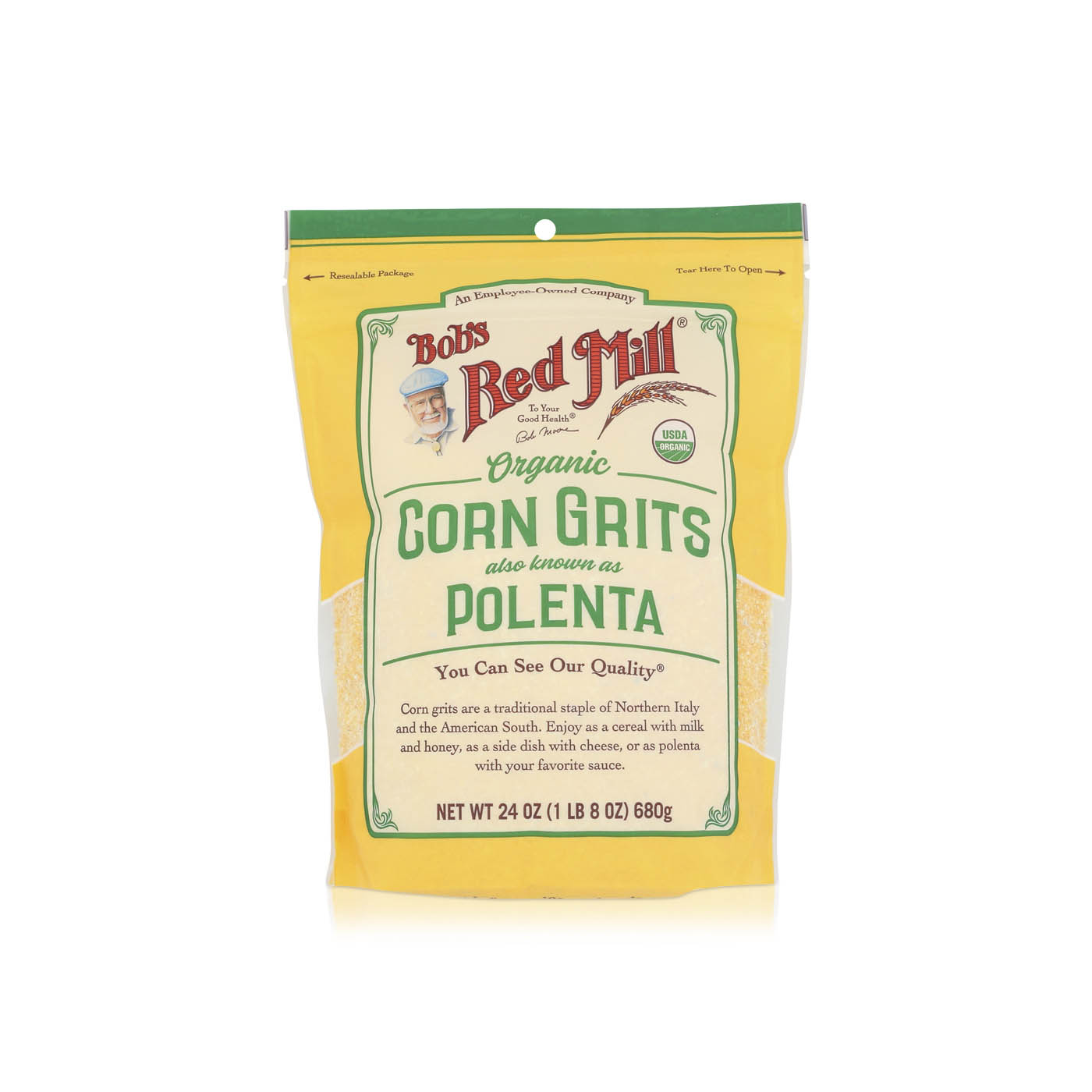 Bob's Red Mill Organic Corn Grits Polenta 680g