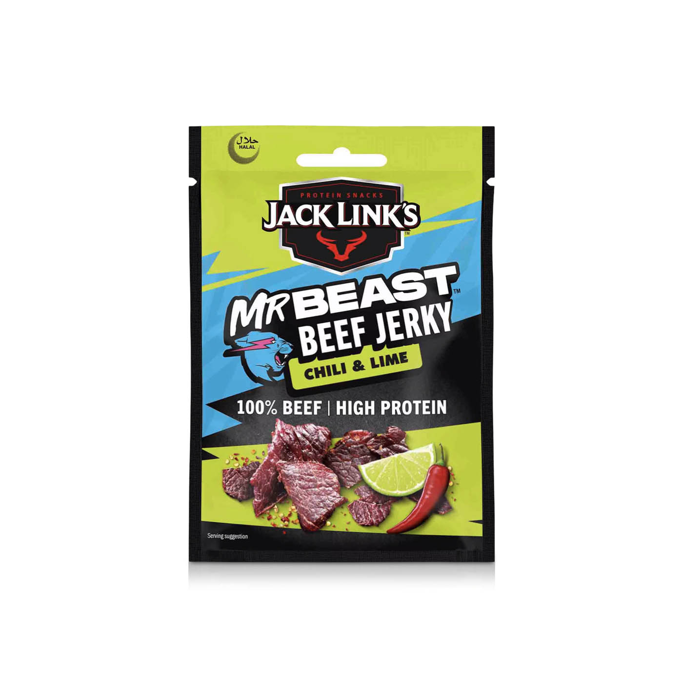 Jack Links Mr Beast Chilli & Lime Beef Jerky 25g