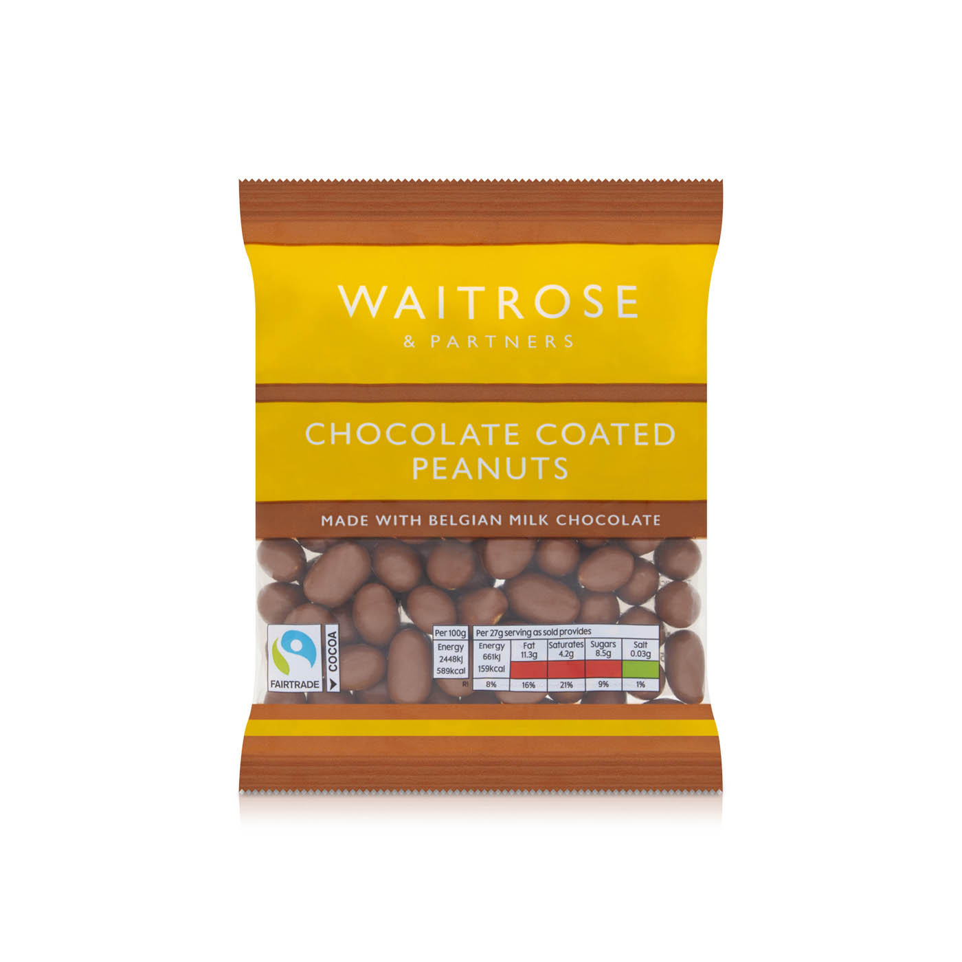 Waitrose Chocolate Coated Peanuts 135g