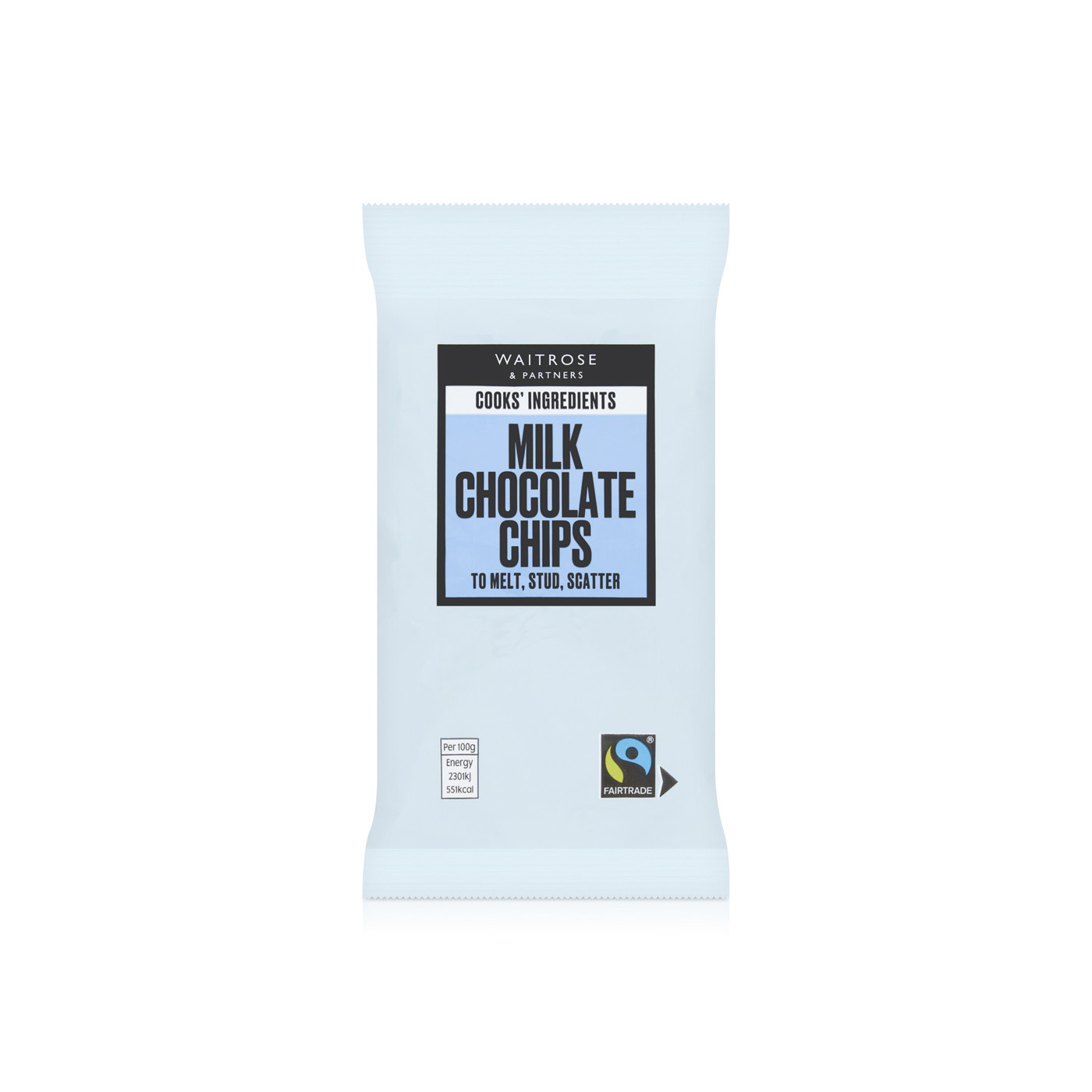 Waitrose Cooks' Ingredients Milk Chocolate Chips 100g