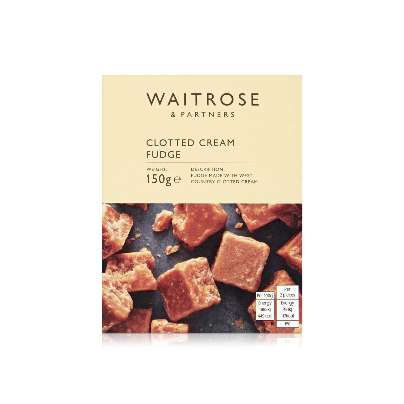Waitrose Clotted Cream Fudge 150g