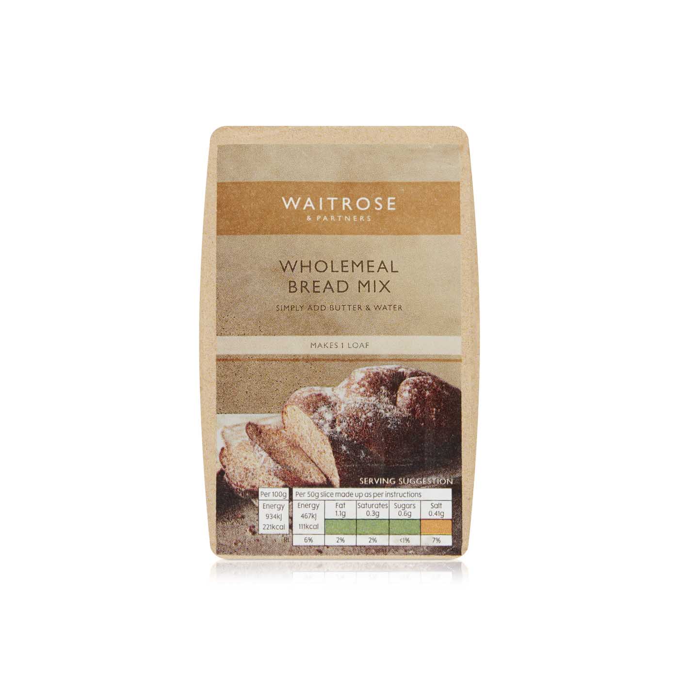 Waitrose Bread Waitrose Wholemeal Bread Mix 500g - Spinneys United Arab Emirates