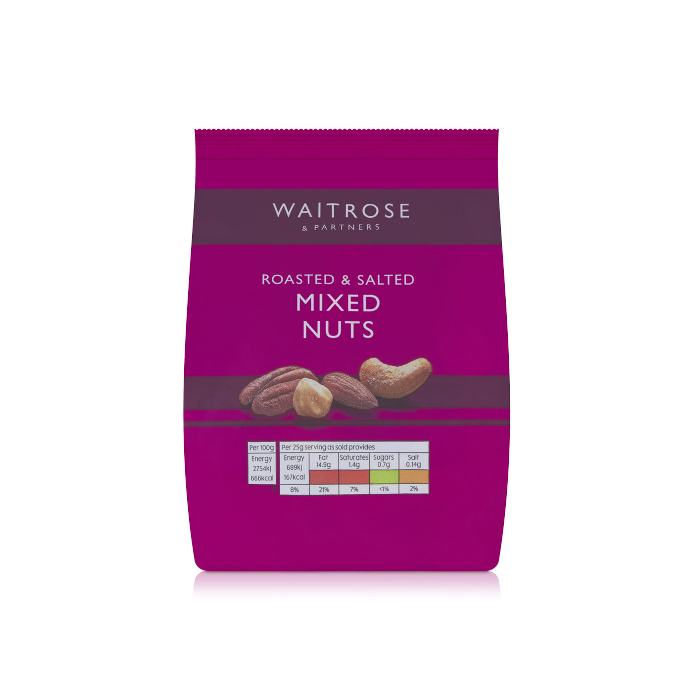 Waitrose Roasted and Salted Mixed Nuts 200g