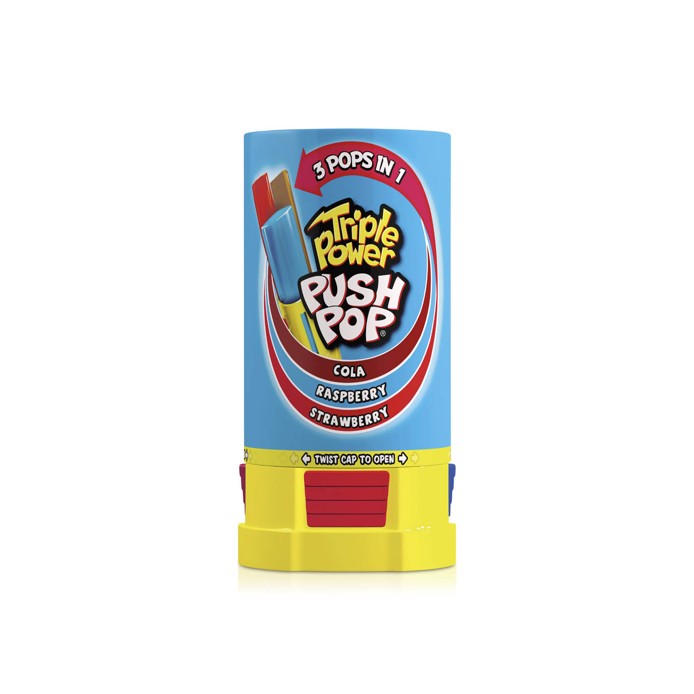 Bazooka Triple Power Push Pop Cola Candy 34g