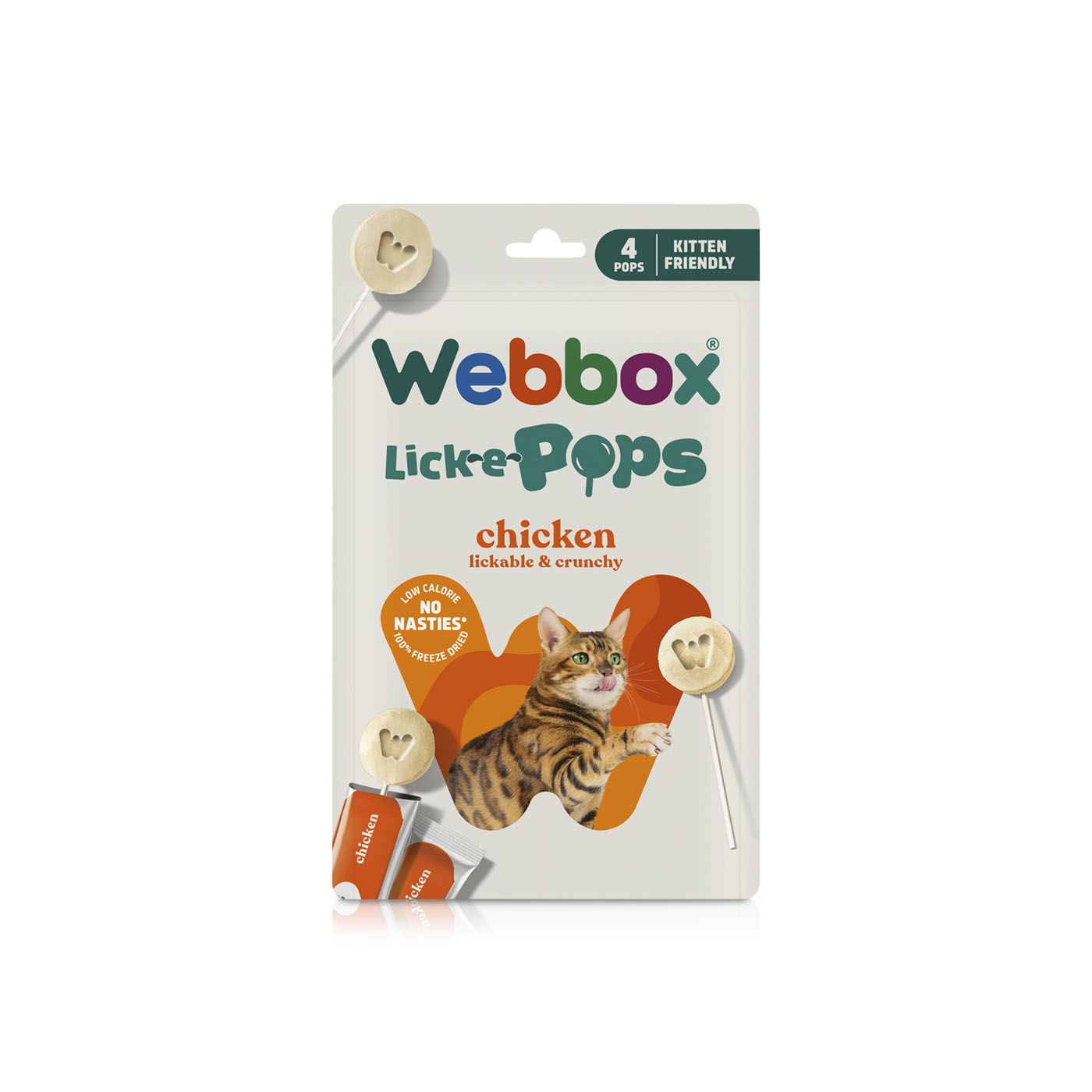 Webbox Lick-e-Pops Chicken 1.4g x4